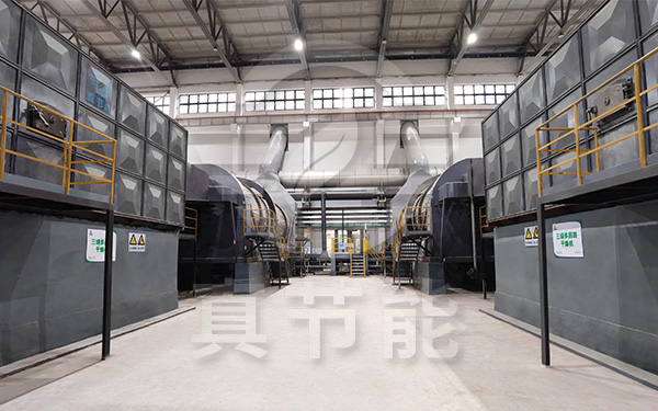 河道污泥烘干机运行现场 河道污泥烘干机运行现场